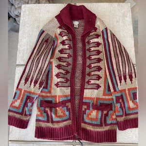 Tasha Polizzi oversized western “blanket cardigan”